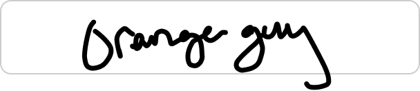 Example of signature with digital properties